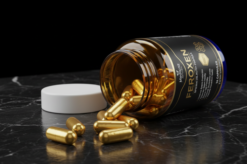 Feroxen Capsule Closeup Golden